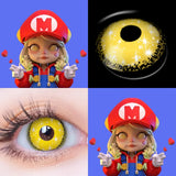 Cosplay Blue Color Contact Lenses for Eyes Yearly Makeup Halloween Beauty Yellow Contact Lenses Eye Cosmetic