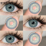 Brown Colored Contact Lenses Gray Beauty Makeup Lenses Fashion Blue Lens Brown Eyes Contacts Yearly Green Eye Lens