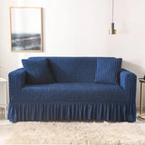 1/2/3/4 flying seat seersucker living room sofa cover elastic sofa cover elastic solid thickness elastic sofa cover