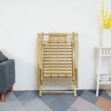 Folding Bamboo Roacking Chair Bamboo for Living Room, Bedroom, Backyard,Indoor Outdoor Furniture Adjustable Sun Lounger Chairs