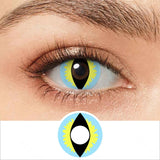 Yearly Use Halloween Contact Lenses For Cosplay Contact Lens Dragon Eye Lens Red/Pink Color Contact Lenses 14.0mm 8.5mm