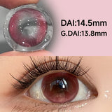 14.5mm High Pigment Colored Contacts 2pcs Free Shipping Half Yearly Big Diameter Red Brown Blue Lenses for Party Daily
