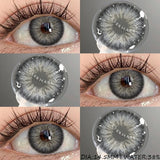1Pair Gray Colorcon Contact Lenses for Eyes Beautiful Lenses Cosmetic Brown Pupils Blue Lens Green Eyes Contacts Yearly