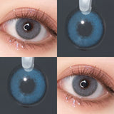 14.2mm Mirage Blue Small Pupil Colored Contact Lenses Half Yearly Natural Soft Lens For Women Daily Makeup Contacts