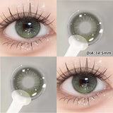 Silicone Hydrogel Fixed Highlight Lenses Light Gray Colored Contact Lenses With Prescription For Women