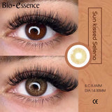 2PCS Colored Contact Lenses for Eyes Sunkissed Lenses Green Contact Lenses Gray Lense Fashion Beauty Pupils 1 Year