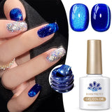 Grape Purple Colored Cat Magnetic Gel Nail Polish Blueberry Guava Passion Fruit Soak Off UV Varnish Nail Salon 10ml
