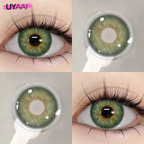 NEW Series Colored Contacts 2Pcs Green Contact Lenses Black/Brown/Blue Contacts Lens Yearly for Party Daily Makeup