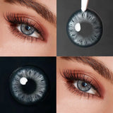 Small Pupil Blue Brown Colored Contact Lenses 1 Pair Natural Fashion Eye Color Contacts Beauty Makeup Cosmetic Lenses