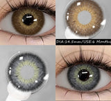 2 pcs New Colored Contact Lenses Natural Gray Eyes Contacts Blue Beauty Pupils Brown Makeup Contact Green Eye Lens