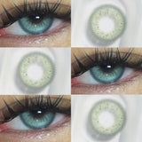 1pair Blue Green Gray Brown Color Contact Lenses Iris Circle Lens 14.2mm Fastshipping