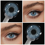 Colored Contact Lenses 2Pcs Natural Blue Half Yearly Cosmetic Small Pupil Color Contacts Beauty Eyes Lenses Wholesale