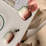New Korea Simple Cute Transparent Gradient Earphone Case For AirPods Pro 2 Coffee Pendant Cover For AirPods 2 3 4 Soft Case