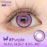 2Pcs Colored Contact Lenses 14.5mm, Vibrant Yellow/Red/Blue/Purple/Green Anime Cosplay Soft Lenses, 6 Months