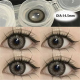 1 Pair High Quality Myopia Colored Contact Lenses Black Large Diameter Lenses Natural Soft Beauty Pupil New Fast Shipping
