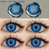 1pair Eyes Lenses for Eyes Blue Lneses Beauty Makeup Yellow Eye Contact Lenses Cosmetic Color Lens Eyes