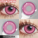 Cosplay Colored Contact Lenses - Stardust Brown & Gray Cosmetic Lens 1Pair Yearly Disposable Eye Makeup Color Contacts