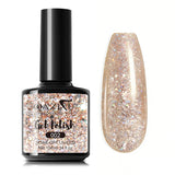 10ml Glitter Red Color Nail Gel Polish Semi-permanent Varnish Soak Off UV LED Nail Art Varnish For Salon & Home Winter