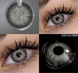 Color Contact Lenses For Eyes 1pair Yearly Natural Eye Color Lens Cosmetic Soft Eye Lenses Beauty Pupils with Lens Case