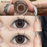 1 Pair Big Eyes Black Lenses Korean Natural Lenses Yearly Color Contact Lenses Eyes with Gray Beautiful Pupil Lentes