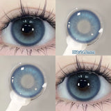 1 Pair Myopia Fashion Lens Prescription Colored Contact Lenses Beauty Pupils Purple Eye Lenses Blue Eye Color Lenses