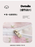 Washed Cotton Pink Duvet Cover Girl Room Decor Breathable Comforter Cover with 2 Pillowcases Bed Linens Bedding Set Home Textile
