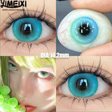1 Pair New Product Butterfly Series Contacts Lenses Color Fashion Blue Green Soft Cosplay Contacts Fast Shiping