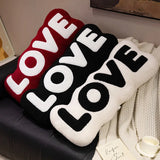 Love Letter Pillow Lumbar Waist Cushion For Couch Living Room Valentine's Day Wedding Ceremonies Party Decorations