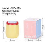 300ml Stainless Steel Eggshell Thermos Cup For Children,Women,Holiday Gift,Double-layer Vacuum Drinkware,Thermal Water Bottle