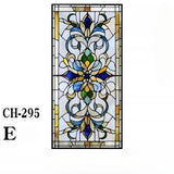 Ikeehome  European Retro Decorative Window Film Self-Adhesive Church Stained Glass Stickers Window Film Privacy Home Decor