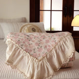 Korean 100% Cotton Summer Quilt Cool Feeling Quilt Bare Sleeping Skin-Friendly For Women Romantic Bedroom Decor Queen Size