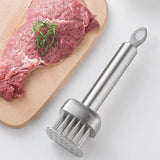 Kitchen Tender Meat Needle 304 Stainless Steel Cooking Meat Tenderizer Tool Profession Loose Meat Needle  Pork Chop Steak Hammer