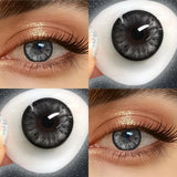 Half Yearly Soft Colored Contact Lenses for Daily Eye Cosmetic Makeup 14.5mm Multichrome Beauty Styling Lens