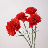 10Pc Moisturizing Latex Carnation Artificial Real Touch Silk Flower Mother's Day Bouquet Gift Wedding Home Party Decor Carnation