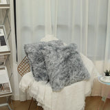 Luxury Faux Fur Throw Pillow Cover Super Soft Cushion Case for Sofa Bed  Living Room Fluffy Cushion Cover 45x45 CM Home Decro