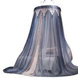 Extravagant Upgrade Double Layers Mosquito Net Bed Valance Curtain Canopy Round Netting Tent for Home Decor Princess Style