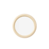 CuteLife Yellow Round Plastic Frame Makeup Decorative Mirrors Aesthetic Dressing Table Mirror For Bedroom Home Decor Wall Mirror