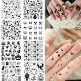 8 Sheets Halloween Realistic Black Widow Tarantula Spider Temporary Tattoo Sticker For Adult Hand, Waterproof Durable Fake Tatoo