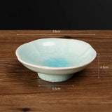 Chinese Style Tea Plate Delicate Cooking Tea in The Oven Afternoon Dim Sum Dried Fruit Plate Ceramic Fruit Plate
