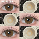 1 Pair Yearly New Korean Natural Lenses Color Contact Lenses for Eyes Color Black Brown Beautiful Pupil Fast Shipping