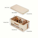 1-Pack Clear Organizer Box - Dustproof, Space-Saving Storage for Closet, Bathroom, Entryway - Heavy-Duty Plastic Construction
