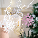 3/6/12Pcs Christmas Decoration Snowflake Hanging Christmas Tree Pendant for Home Decor Party Supplies Navidad New Year Ornament
