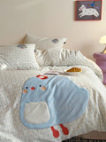 Cute Cartoon Sle Pure Cotton Bedding Set Four Pieces Quilt Cover eet Pillowcase Embroidered Design Spring Summer Fre