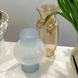 Nordic Glass Flower Bottle Ins Decorative Green Vases Hydroponic Pot Flowers Vase Desk Home Ornament