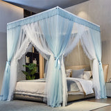 New Summer Pricess Mosquito Net for Home Decor with Bracket Palace Bed Curtain Tent for Girls Canopy 1.2m 1.5m 1.8m 2m Bed