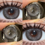 2pcs 14.5mm Big Diameter Colored Contacts Glossy High Moisture Half Yearly Lenses for Daily Wear 0.00D No Power
