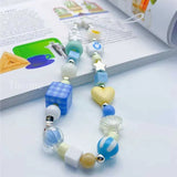 Beautiful Girl Heart 3D Phone Pendant For Airpods Chain Short Rope Lanyard Cord Wristband Keychain