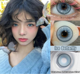 1Pair New Korean Lenses Myopia Blue Eyes Colored Contact Lenses Beauty Pupils Soft Natural Lens Green Prescription Lenses