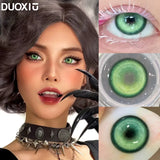 Green World 1 Pair New Product Color Contact Lenses Degrees Fashion Comfort Soft Nature Blue Grey Lenses