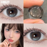 1 Pair New Product Color Contact Lenses Degrees Fashion Comfort Soft Nature Brown Pink Lenses Fast Shiping